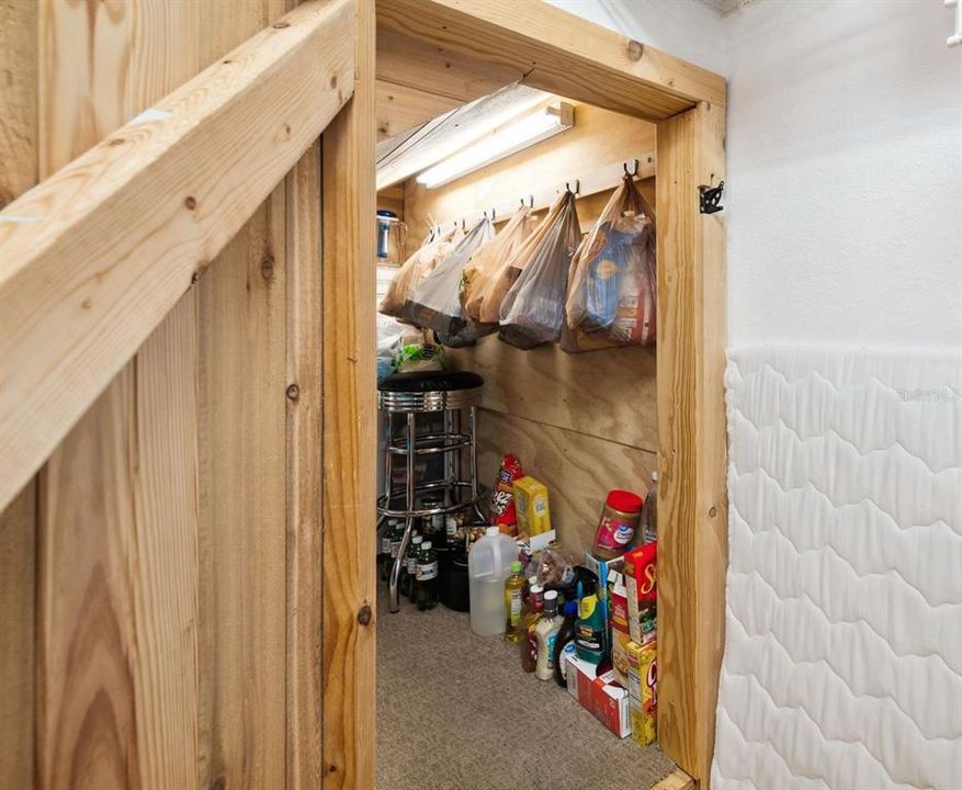 Owner added extra storage in 2nd Floor closet.  Great for all your extra kitchen applicances, bulk groceries, etc.