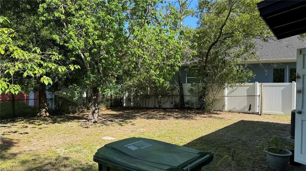 Rear yard facing home to the North