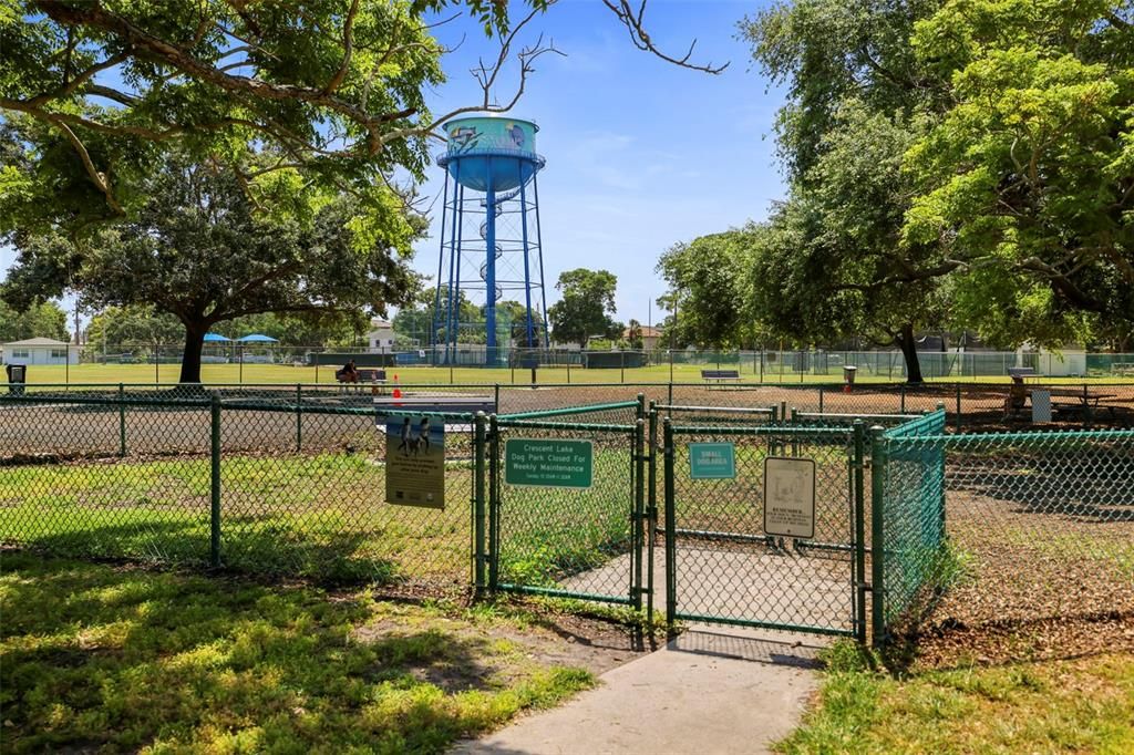2 Dog parks. 1 for little dogs and 1 for large