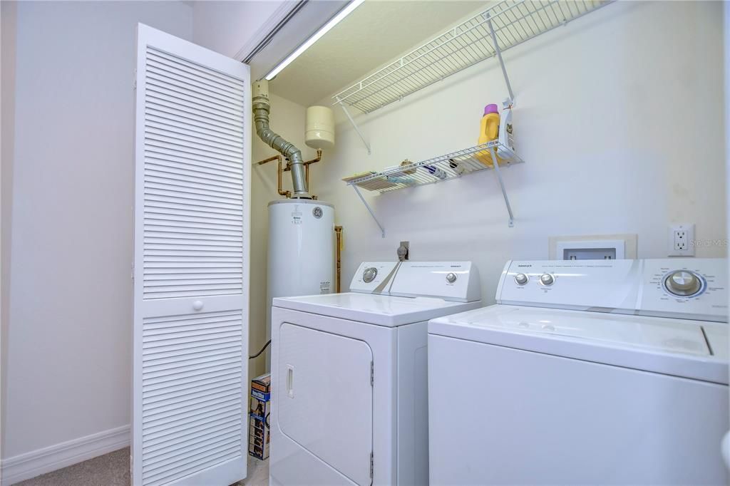 Water Heater in Laundry closet