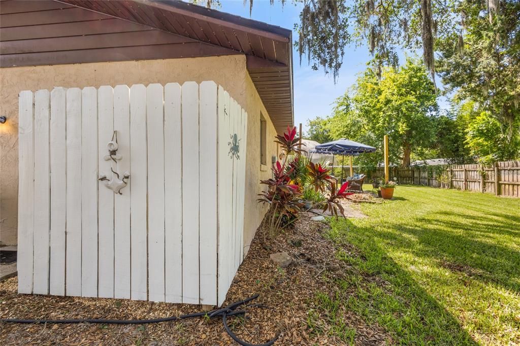 outdoor shower