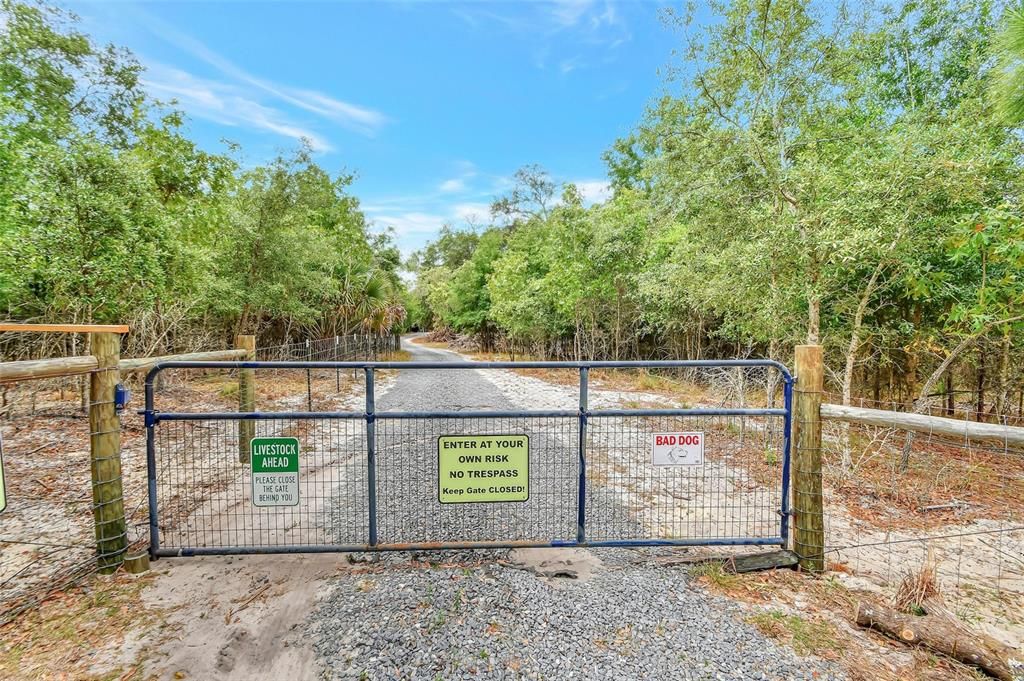 Gated Front Entrance