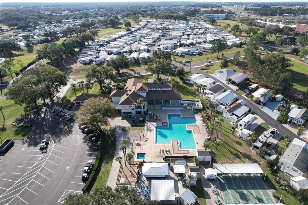 Main Pool, Tiki Bar, Main Clubhouse