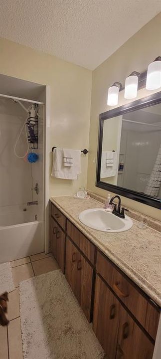 Bathroom vanity. Tub Shower Combo
