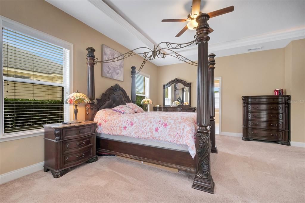 This spacious bedroom measures a whopping 17' x 22'