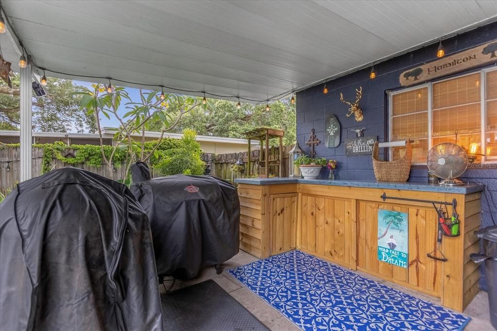 OUTDOOR COVERED KITCHEN AREA