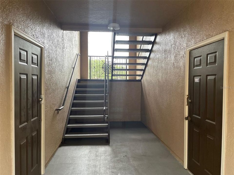 Stairs from Garage to Unit