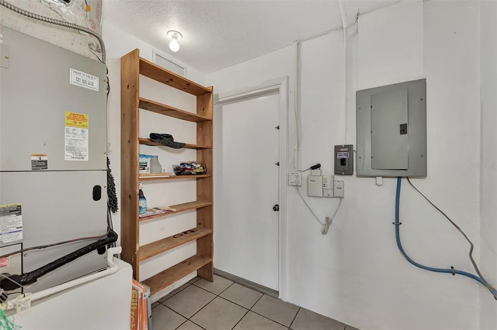 Utility room for extra storage