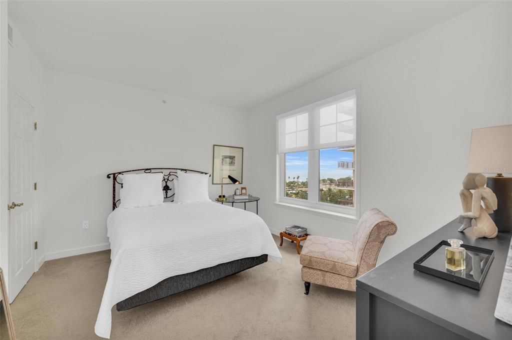 Primary bedroom with those same Bay views