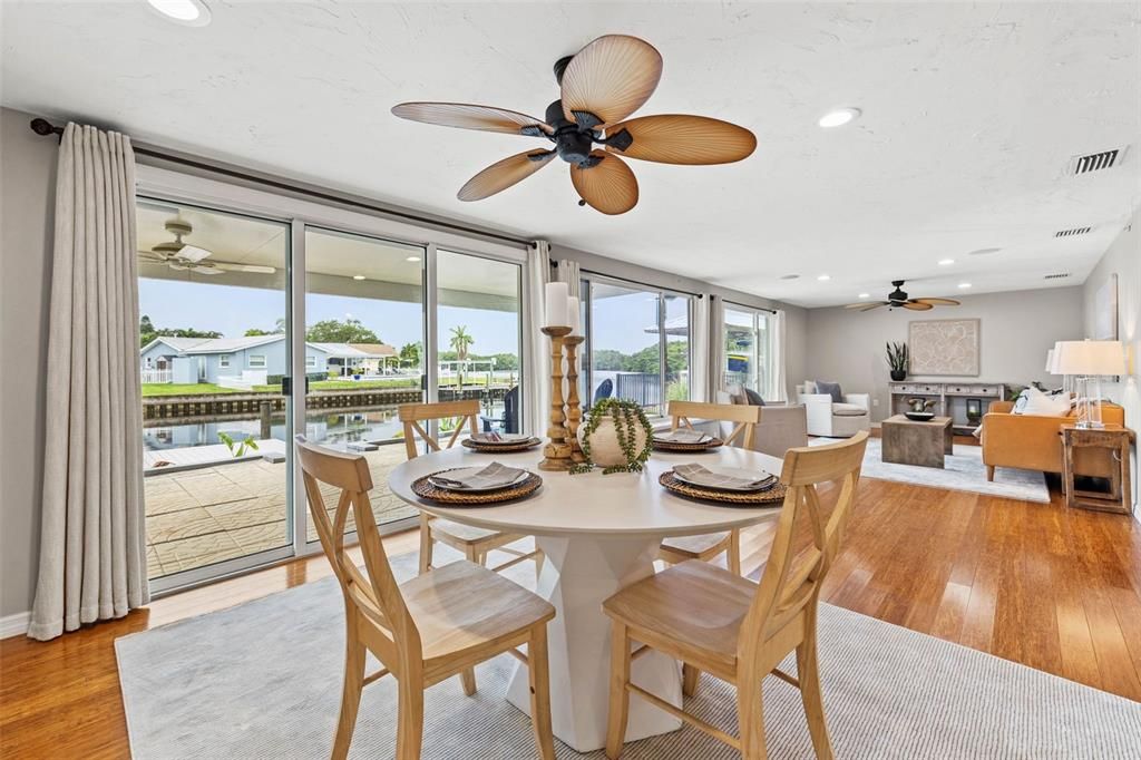 Dining room/family room overlooking water