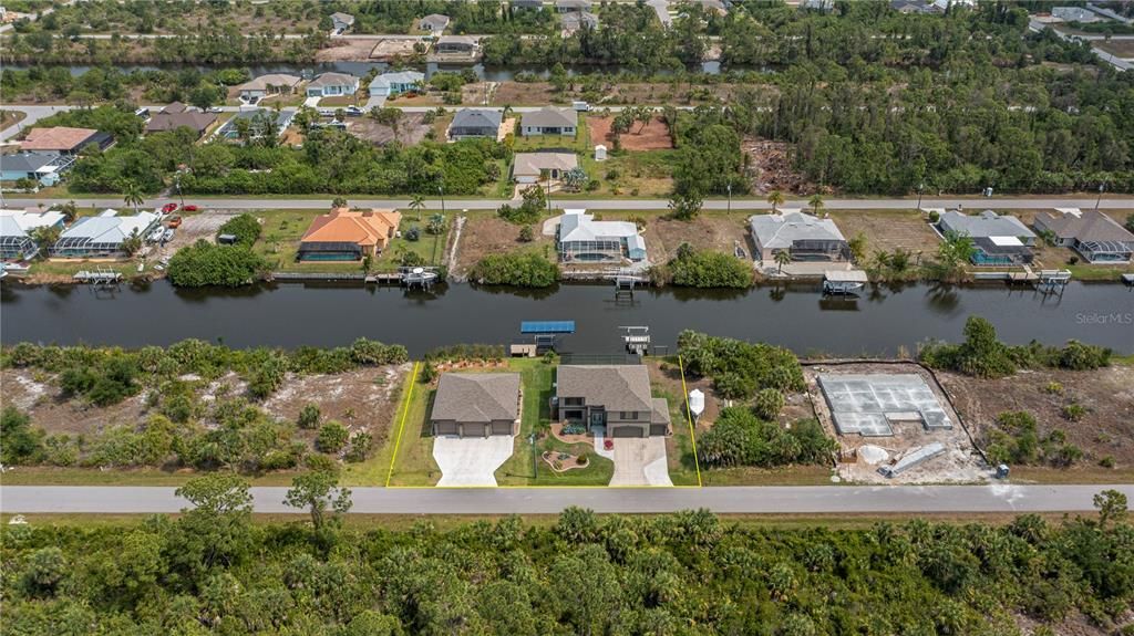 Aerial view of property