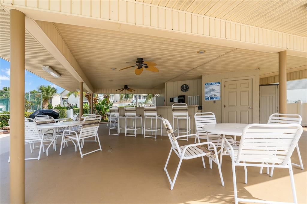 Club House Pool Siting Area