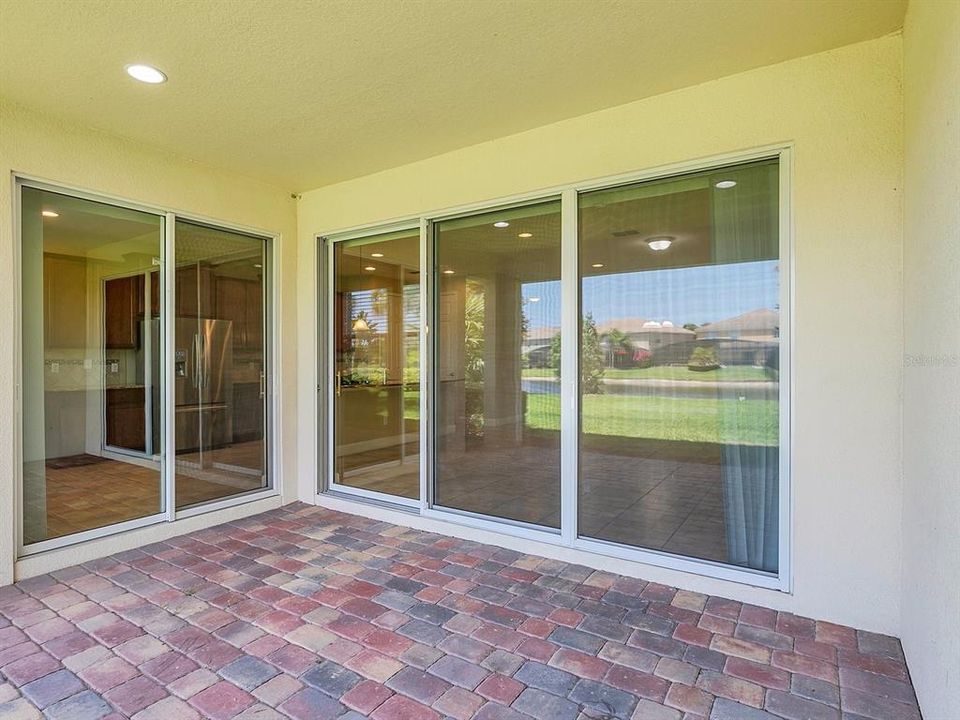 Sliding doors to the back porch