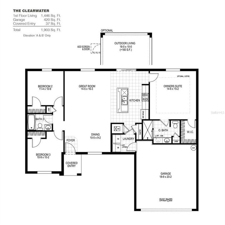 For Sale: $336,775 (3 beds, 2 baths, 1446 Square Feet)