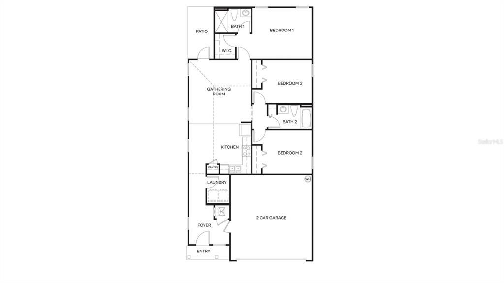 Active With Contract: $296,990 (3 beds, 2 baths, 1222 Square Feet)