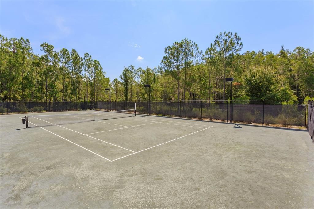 Clay tennis courts