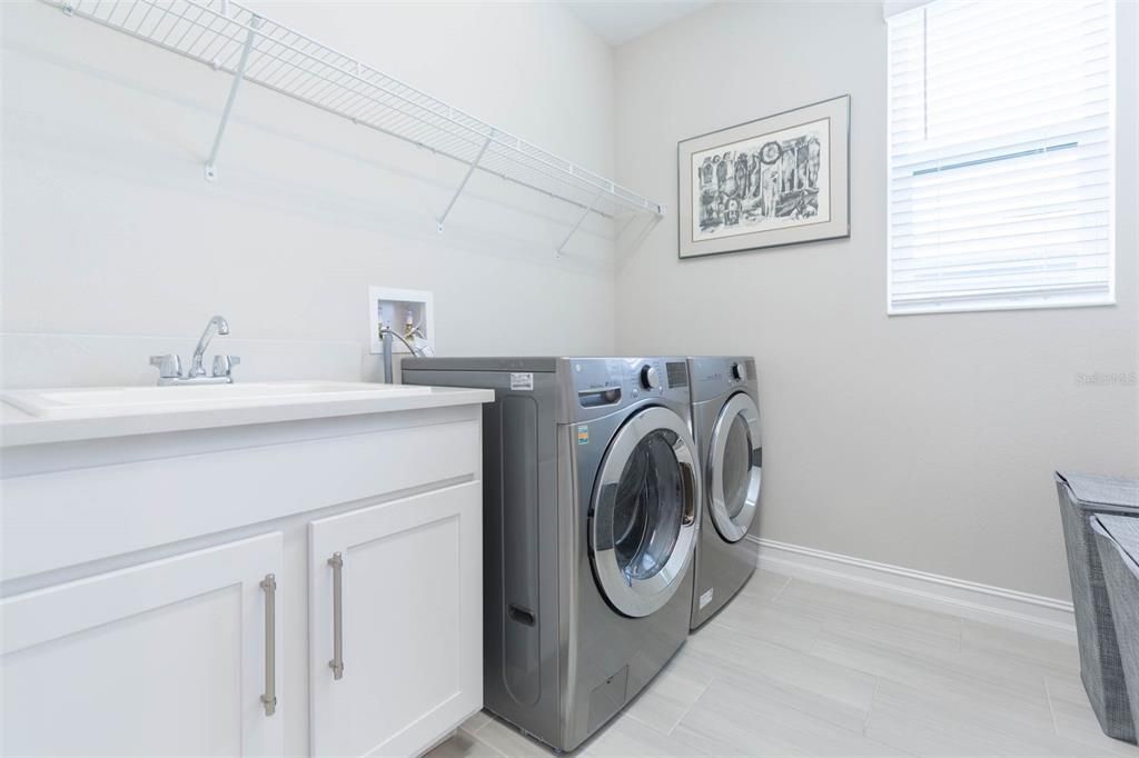 upstairs laundry room