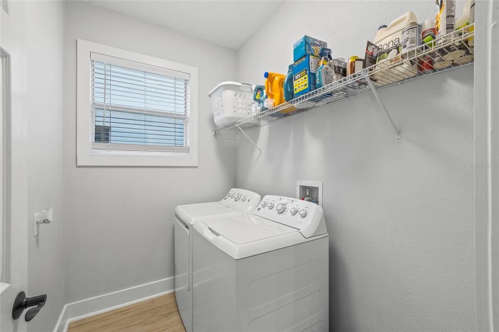 Full laundry room. Washer and dryer are included!