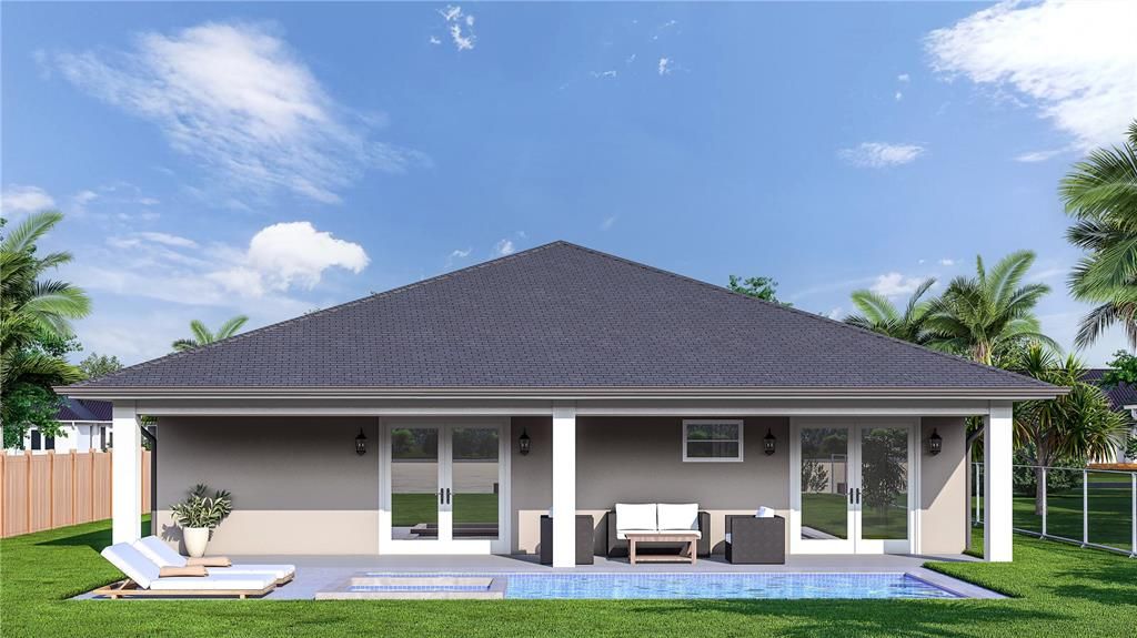 Digital Rendering of proposed house