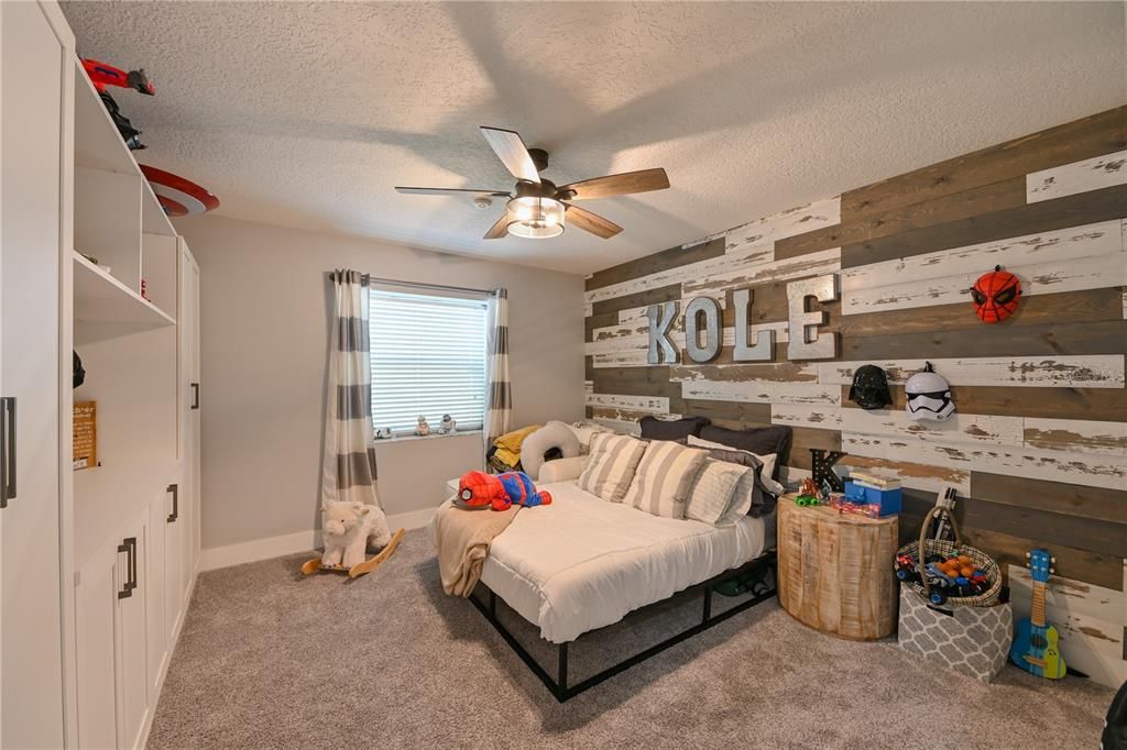 Guest Room with California closet built ins.