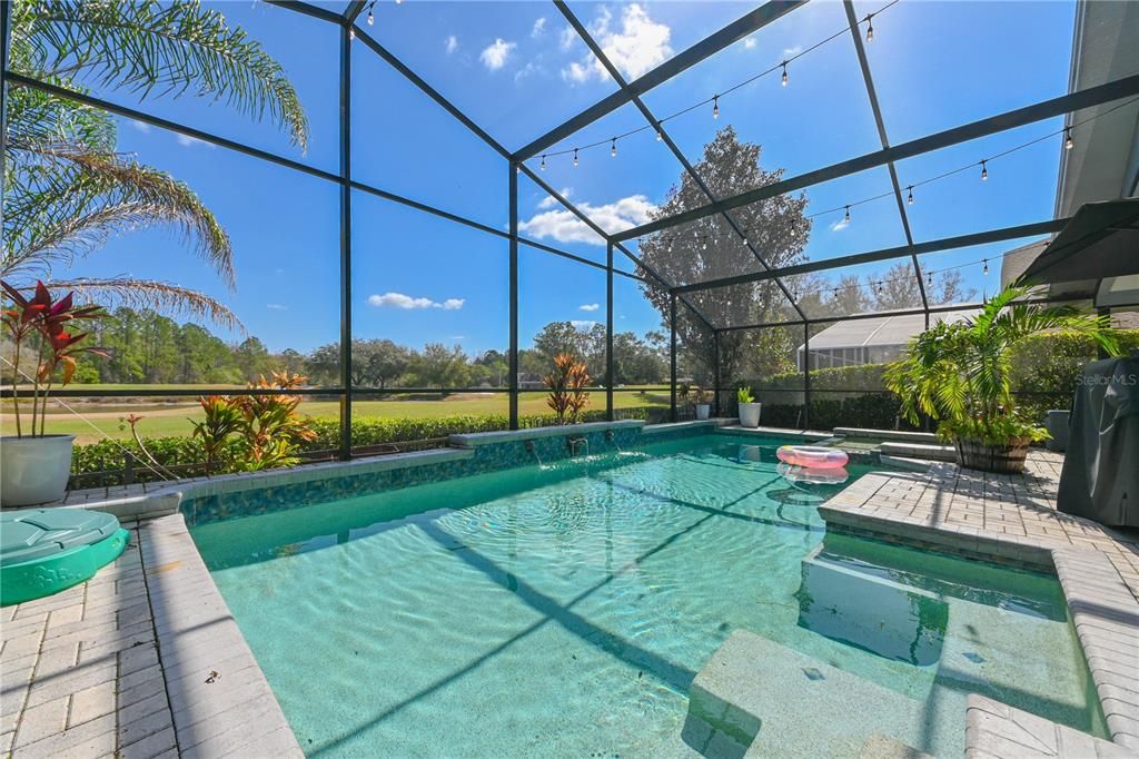 Pool/spa overlooking the golf course