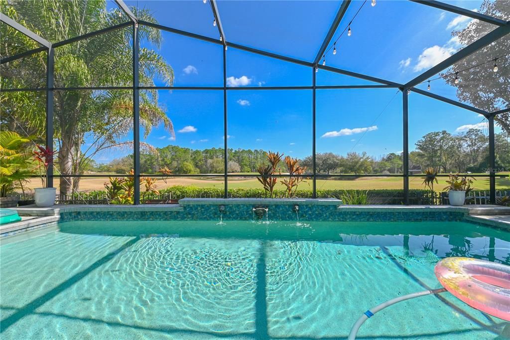 Pool/spa overlooking the golf course