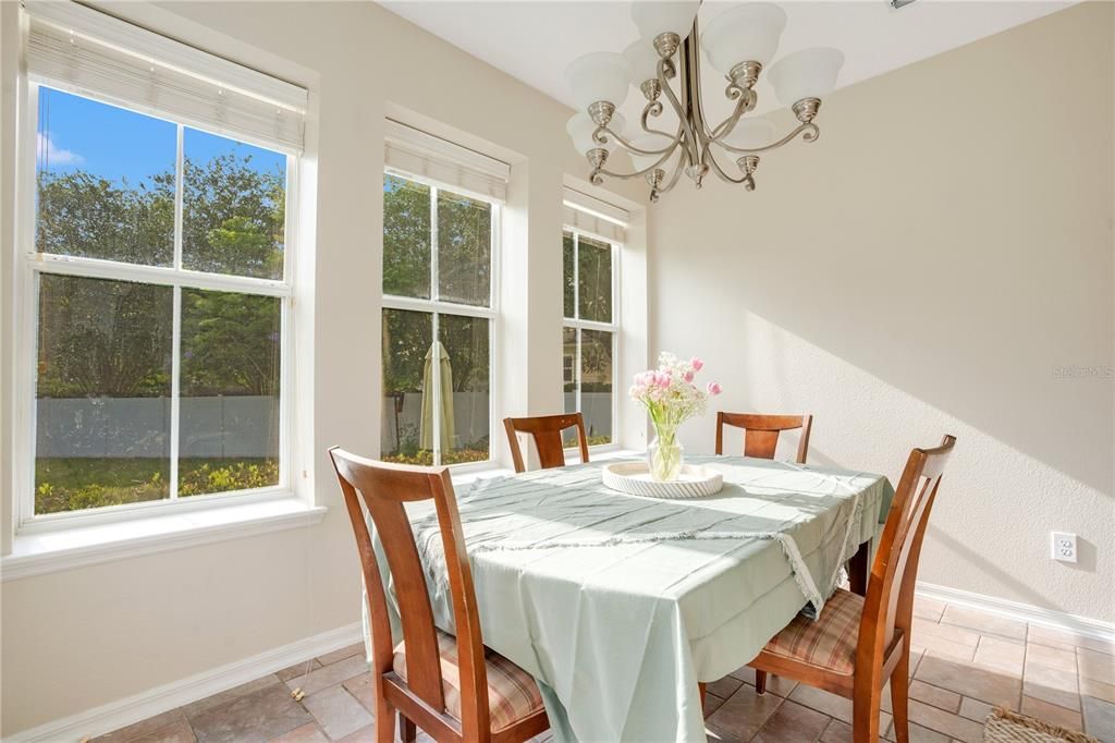Ample natural lighting in formal dining area of Baldwin Park home