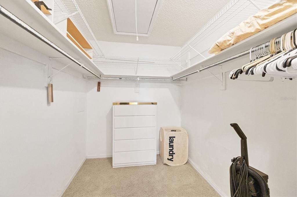 Primary Walk in closet