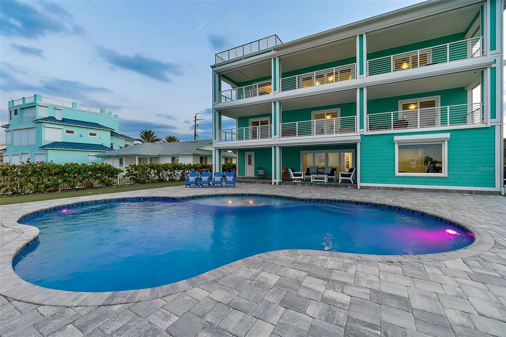 Evening Pool Area