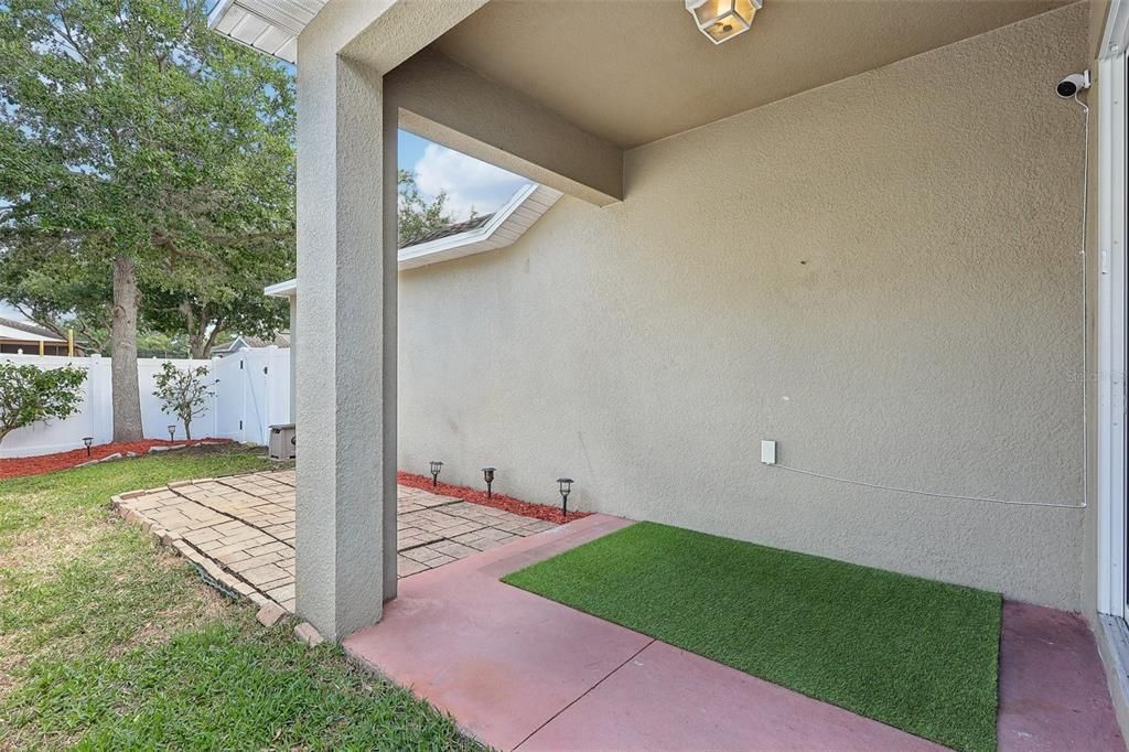 Covered back patio