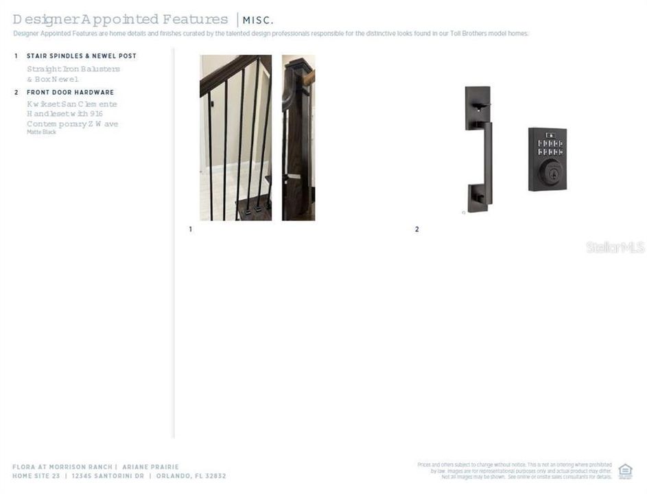 Stair material and front door hardware