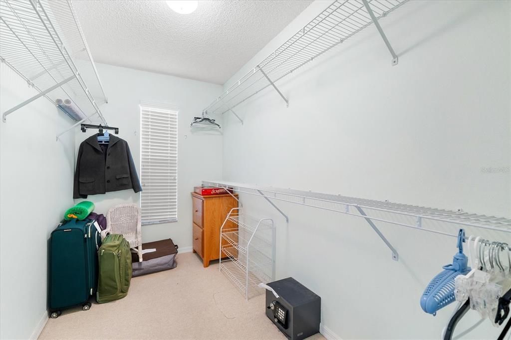 Large primary walk-in closet