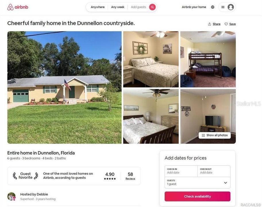highly rated AirBNB