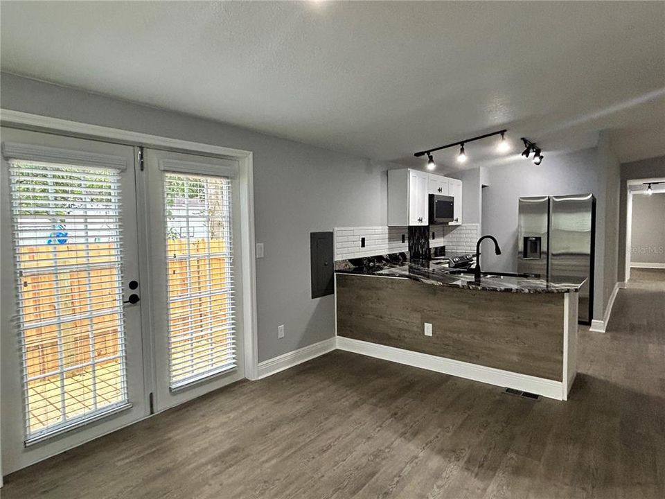 Dining area within the kitchen