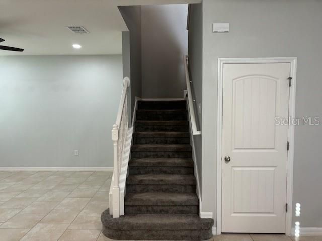 Stairs off Living Area Leading to 2nd Floor