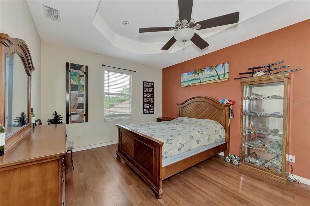 Master Bedroom with beautiful tray ceilings