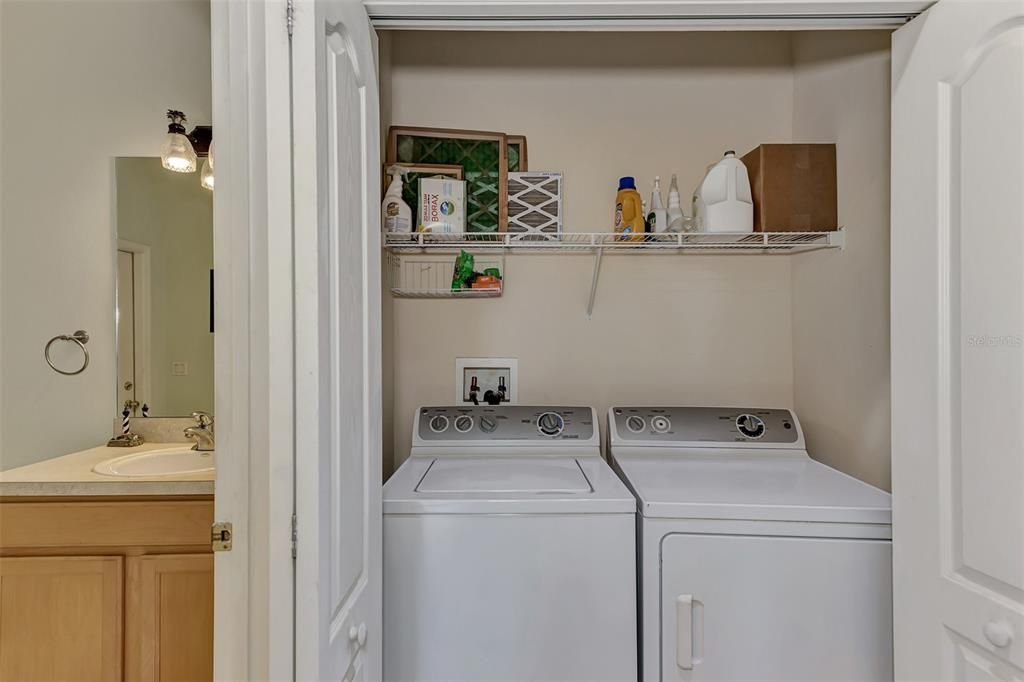 Washer and Dryer close to kitchen