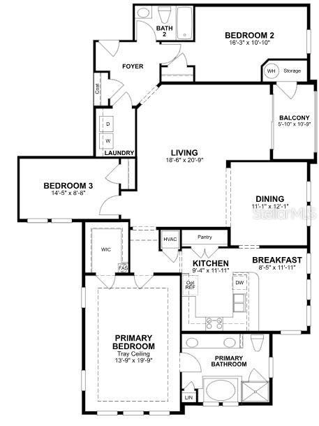Active With Contract: $478,990 (2 beds, 2 baths, 1805 Square Feet)