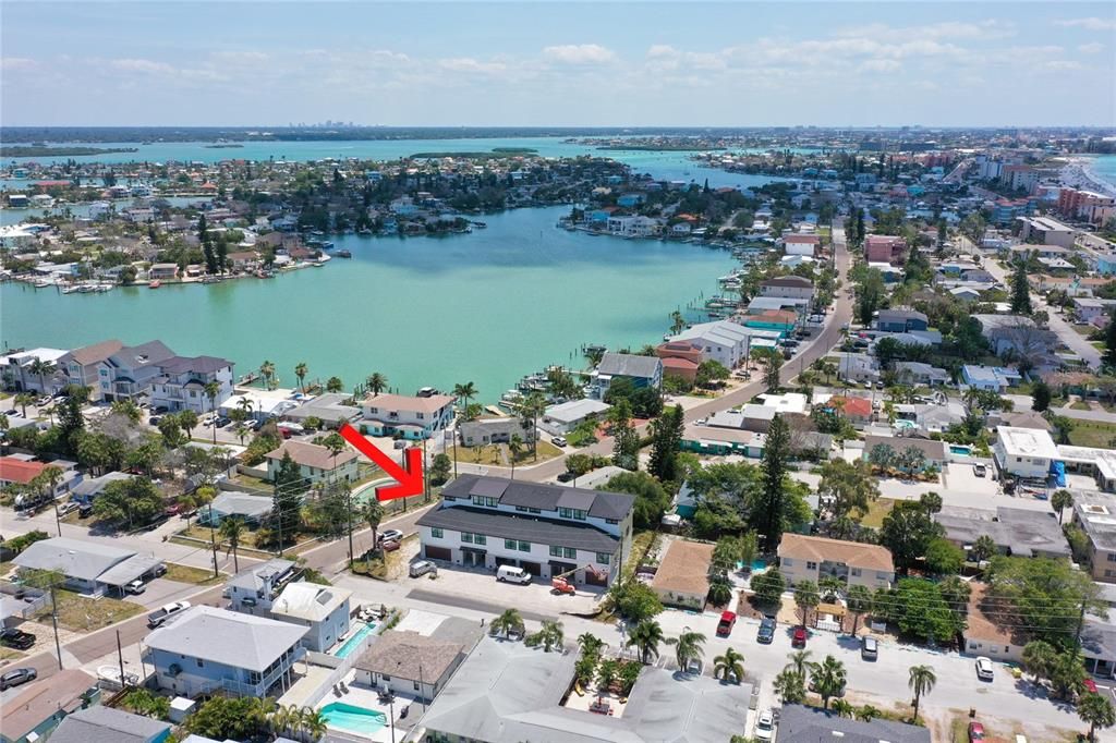 Unit #4 is ideally situated on the left end, closest to the intracoastal