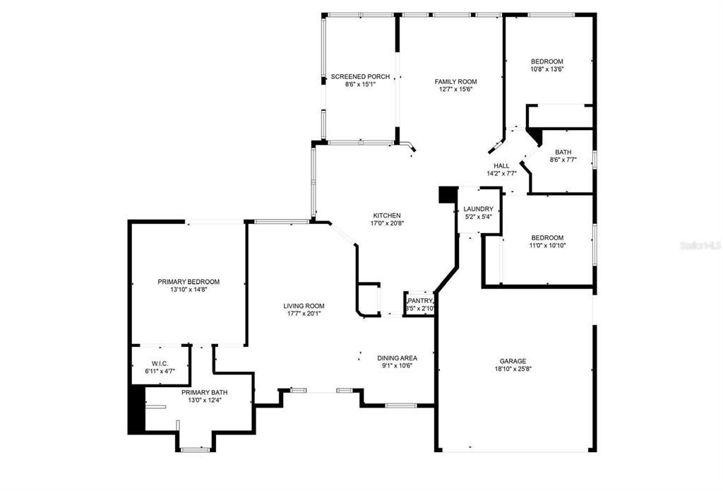 На продажу: $440,000 (3 спален, 2 ванн, 1863 Квадратных фут)