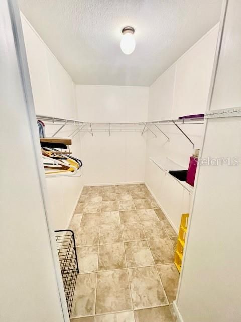 huge walk in closet in master BR