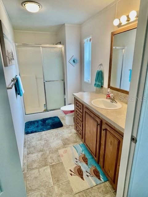 Master bath with walk in shower