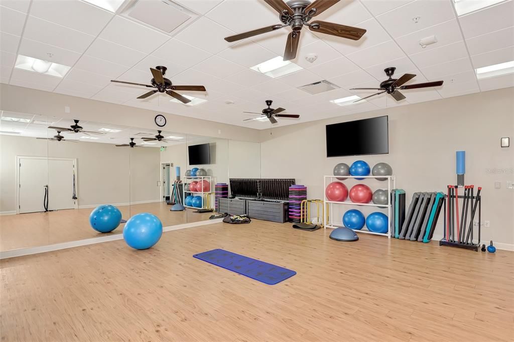The fitness center has multiple classes, state of the art equipment and basically something for everyone.  See the trainers for personal training!