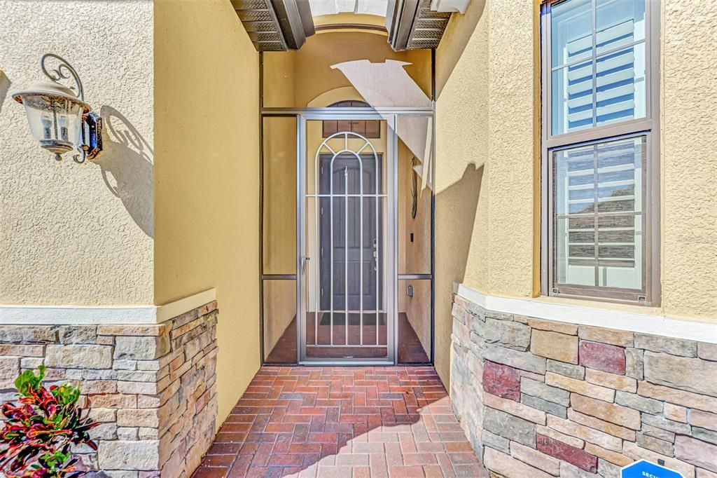 The front porch allows you to keep the doors open and the breeze flowing through the home