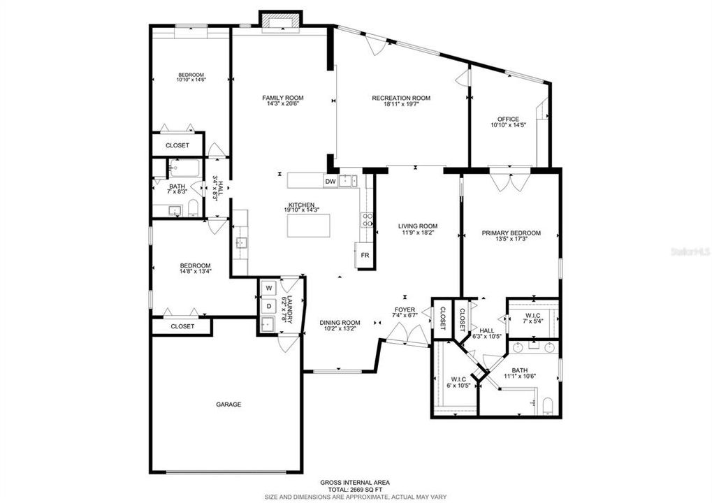 Active With Contract: $674,900 (3 beds, 2 baths, 2764 Square Feet)