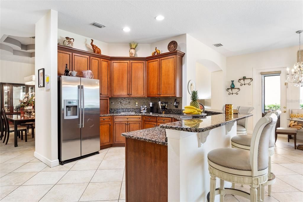 Kitchen with plenty of cabinet space and stainless steel appliances