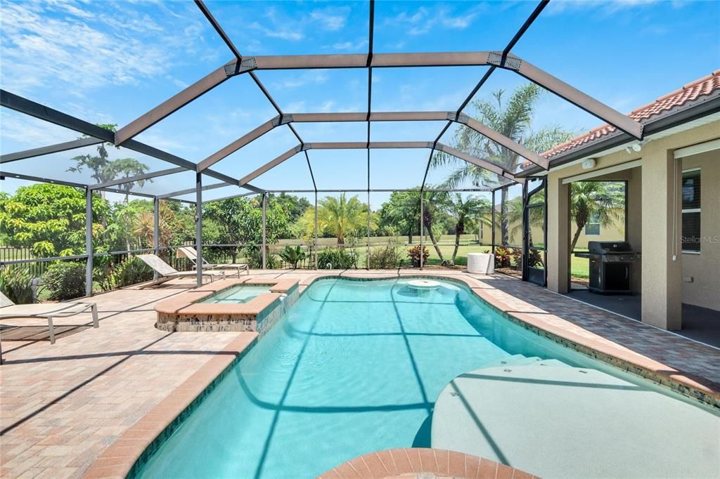 Private Pool with extended Screen area