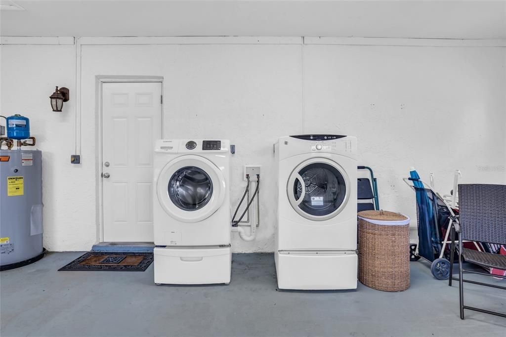 Laundry in Garage