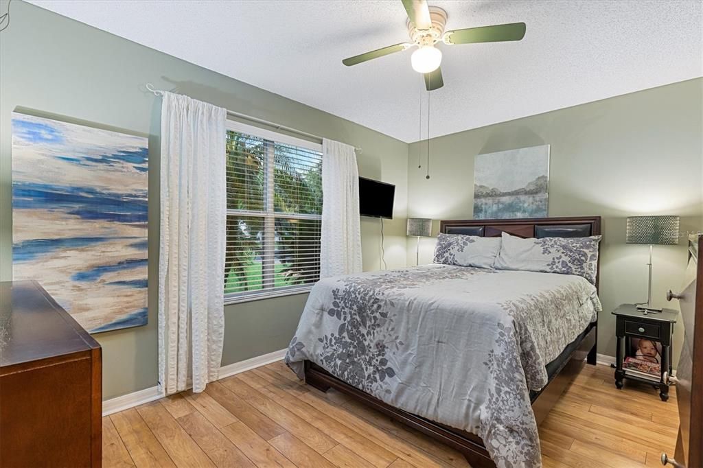 Bedroom 2 - Split Floor plan, looking toward front of home.