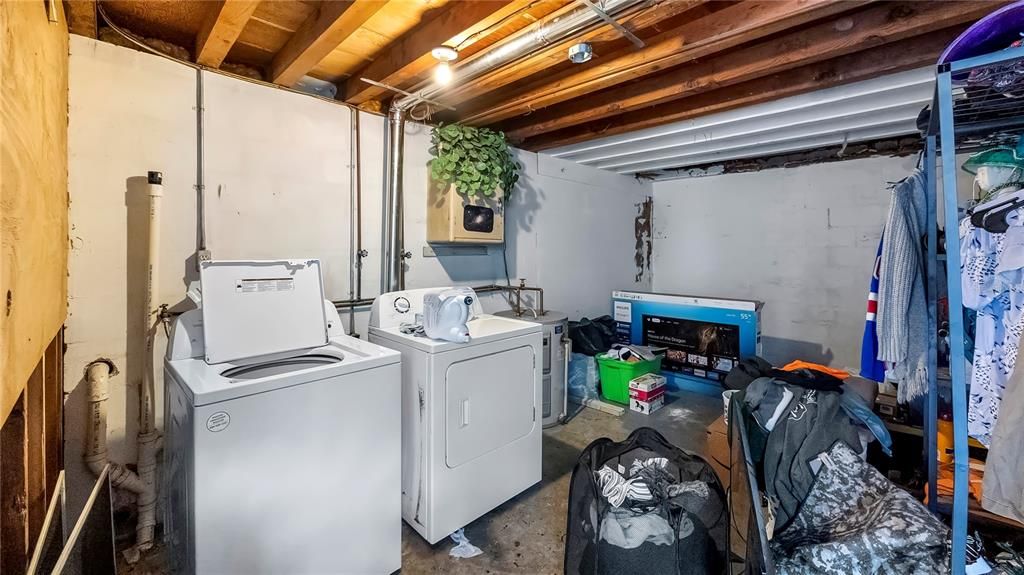 Downstairs laundry room